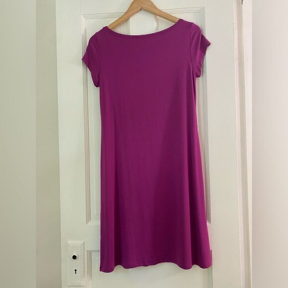 Elieen Fisher Magenta Shift Dress - Picture 10 of 11